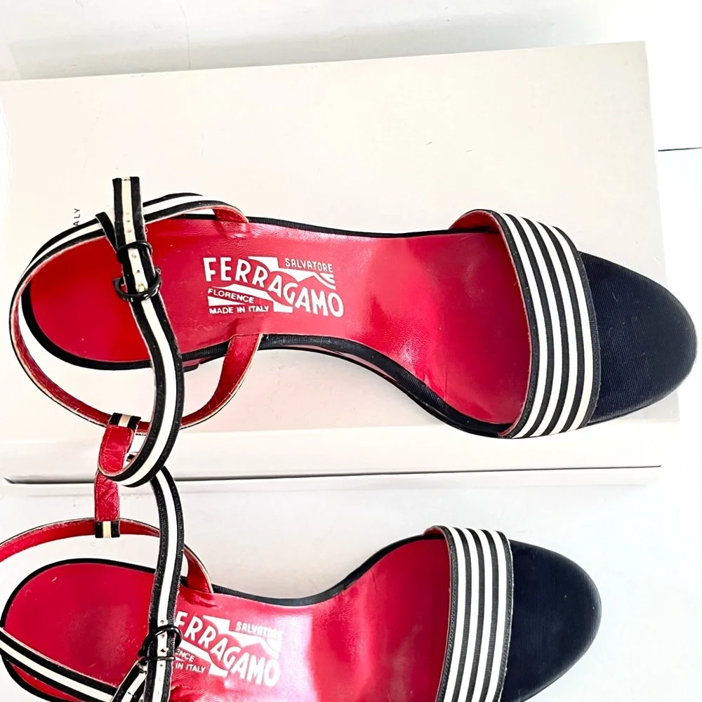 Salvatore Ferragamo red lacquered